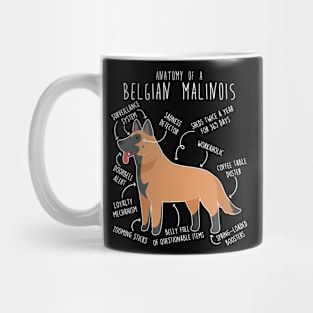 Belgian Malinois Dog Anatomy Mug